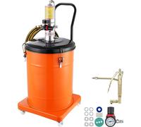 Pompe à graisse SucceBuy, 10,5 gallons (40 l). Fonctionne à l'air comprimé avec un tuyau de 13 pieds de long et une pompe à graisse. Pompe à seau pneumatique sur roues. Graissage portable. Rapport de