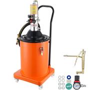 Pompe à graisse SucceBuy, 5 gallons (20 l). Pompe pneumatique avec tuyau de 13 pieds de long et pompe à graisse. Pompe pneumatique pour seau à graisse avec roues. Portable, rapport de pression 50:1 po