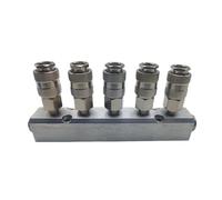 Pompe à grand débit, coupleur, collecteur, séparateur multiple, compresseur d'air et de gaz, distributeur de raccords pneumatiques for connecteur rapide 1/4(S-ML-2 JP SM20)