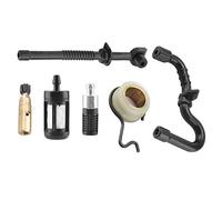 Pompe à Huile de Tronçonneuse Pompe à Borne Kit de Ligne de Carburant avec Filtre à Huile Filtre de Carburant pour Le Carburateur Pièce de Remplacement OEM 1130 358 7700 1130