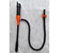 Pompe à huile électrique portable à piles 2,4 GPM pour transférer de l'essence, du diesel et d'autres liquides dans le garage ou à l'extérieur (petite interface orange)