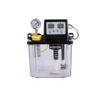 pompe à huile lubrifiante automatique 0.5/1/2 220V CNC litres pompe à lubrifiant automatique injecteur d'huile lubrifiante lubrificateur électromagnétique(2L Pressure Gauge)