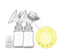 Pompe à lait électrique portable pour infirmière - Pompe d'extraction rechargeable avec 2 bouteilles de lait | Modes multiples - Faible bruit pour les nouvelles mamans