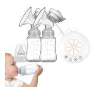 Pompe à lait électrique portable pour infirmière | Pompe d'extraction rechargeable avec 2 bouteilles de lait | Modes multiples | Faible bruit pour les nouvelles mamans