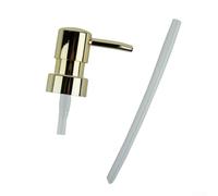 Pompe à lotion à tête ronde pour produits de bain compatible avec la plupart des bouteilles standard (doré)
