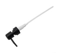 Pompe à lotion ABS à tête ronde avec 28 filetages, compatible avec les bouteilles de bain standard et les distributeurs de cosmétiques (noir mat)