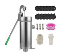 Pompe à main avec puits profond - Pompe manuelle manuelle pour eau de source, pompe à eaux souterraines | Pompe de puits d'extérieur en acier inoxydable pour la maison, le jardin, la