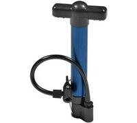 Pompe à Main Compacte 21.5cm en Aluminium pour Vélo, Moto et Voiture Noir / Bleu