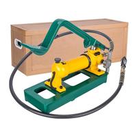 Pompe à main hydraulique avec pédale - Outil de levage manuel portable pour sortie d'huile en deux étapes dans des applications lourdes - Idéal pour une utilisation industrielle