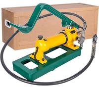 Pompe à Main Hydraulique, Pompe de Levage Manuelle Hydraulique avec Pédale Au Pied, Conception de Sortie D'Huile à Deux Étages, Pompe à Puissance Portable à Commande Manuelle Pour Outils Hydrauliques