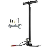 VEVOR Pompe à main PCP 4 étages – 4500 PSI / 30 MPa, manomètre, filtre huile-humidité, inox