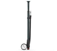 Pompe à main portable avec manomètre conçue pour les vélos de montagne et électriques, gonfle les pneus, les fourches avant et les amortisseurs arrière, cadre en alliage d'aluminium CNC (noir)