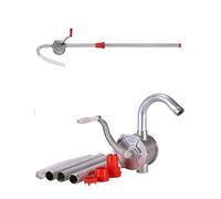 Pompe à main rotative 50L/min, pompe de transfert d'huile manuelle en alliage d'aluminium for baril de réservoir de kérosène d'essence Diesel(2.5cm/0.98in)