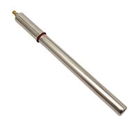Pompe à main traditionnelle vintage en acier pour vélo ( Argent / 250 mm )
