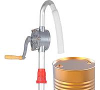 Pompe à Manuelle, Baril d' de manivelle rotative en Alliage d'aluminium, Pompe à Tambour Pompe à Manivelle Pompe a fût Outil de pompage de Carburant d'essence 29