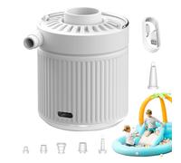 Pompe à matelas pneumatique - Pompe de gonflage portable Quick Fill | Pompe de dégonflage rechargeable à remplissage rapide avec 6 buses pour oreillers de couchage