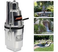 Pompe à membrane 280 watts Pompe de bassin 1.020 l/h Pompe de puits avec 68 mètres de hauteur de refoulement Pompe immergée Pompe à eau Pompe de jardin