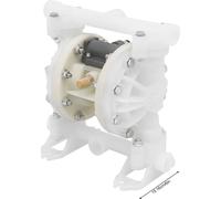 Pompe à membrane à air comprimé, 2 tonnes/H de débit maximal, 0,7 Mpa de pression maximale, 220V, BLANC, EU