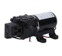 Pompe à Membrane Haute Pression 120W DC12/18V Pompe à Eau Surpresseur Auto-amorçante 7L/Min 10mm pour Caravaning Bateau Jardin et Usage Industriel (Moteur 18V)