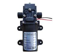 Pompe à membrane haute pression DC 12 V 60 W 5 l/min, mini pompe électrique auto-amorçante for machine à laver l'eau et pulvérisation de pesticides(3308YC)