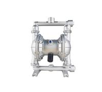 Pompe à Membrane, Pompe à membrane pneumatique QBY en acier inoxydable 304 for boues épaisses, pompe à colle résistante à la corrosion, pompe à boues sales(QBY-15)