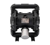 Pompe à membrane, Pompes à membrane pneumatiques à haut débit de BFQ-25G, pompe de transfert d'eau et d'huile pneumatique(Silver)