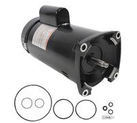 Pompe à moteur de remplacement à bride carrée, moteur de pompe de piscine de 1.5 chevaux et Kit d'étanchéité