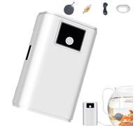 Pompe à oxygénation - Pompe à air pour poissons - Pompe à oxygène avec aérateur pour aquarium | Pompe à air électrique silencieuse avec câble USB et plaque à bulles, clapet anti-retour, pompe à bulles