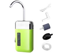Pompe à oxygène de pêche en Plein air - Pompe à air Rechargeable pour Aquarium | Ensemble de Pompe d'aérateur de Seau d'appât Automatique Silencieux de Sortie d'eau inductive avec la lumière