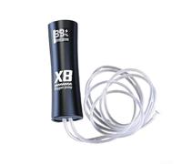 Pompe à oxygène portable 5 W à faible bruit, aérateur rechargeable par USB avec batterie de 1200 mAh pour 48 heures d'autonomie, pompe à air silencieuse pour aquarium et pêche en plein air, noir