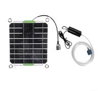 Pompe à oxygène portable de 20 W pour une utilisation en extérieur, améliore la santé des aquariums grâce à la technologie d'énergie solaire