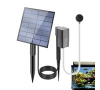 Pompe à oxygène pour aquarium - Aérateur solaire de bassin, mousseur d'aquarium | Petite pompe à air silencieuse, aérateur portable réglable avec tube pour hydroponie, étang extérieur, pêche