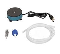 Pompe à oxygène pour Aquarium, Pompe à air alimentée par USB pour réservoir de Poissons, Mini aérateur Ultra Silencieux avec Pierre à air et Tuyau, adapté aux Aquariums domestiques