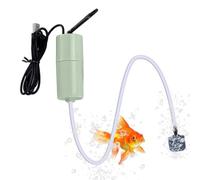 Pompe à oxygène pour Aquarium, Pompe à air USB Rechargeable à Faible Bruit pour Aquarium, Accessoires de Pompe à air pour la pêche, la Maison, Le véhicule, Le marché aux Poissons, Le Camion Teksome