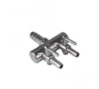 Pompe à oxygène pour aquarium - Valve de contrôle du volume d'air - Distributeur d'air en acier inoxydable - Inverseur d'air - Pompe d'échappement d'aquarium - Accessoires supplémentaires (2 voies)