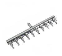 Pompe à oxygène pour aquarium - Valve de contrôle du volume d'air - Distributeur d'air en acier inoxydable - Inverseur d'air - Pompe d'échappement d'aquarium - Accessoires supplémentaires (10 voies)