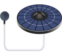 Pompe à oxygène pour bassin solaire avec tuyau d'air et pierre à bulles Aérateur d'eau flottant pour bassin de poissons Oxygénateur pour bain d'oiseaux Fontaine Petit bassin Circulation de l'eau
