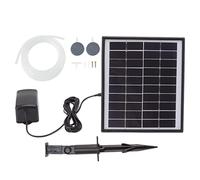 Pompe à Oxygène Solaire 10V 6W, Pompe à Air DC, Léger et Compact - Énergie Solaire Écologique, Étanche et Anti - Choc, Idéal pour Aquariums et Bassins