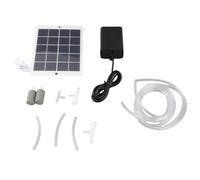 Pompe à Oxygène Solaire Portative, Aérateur pour Aquarium Multi Usage, Panneau 16x12 cm, 3W - Installation Facile, Sans Fil, Idéal pour Pêche et Bassins