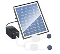 Pompe à oxygène solaire pour bassin - 6 W 10 V 0,8 l/min - Pompe à air solaire avec filtre à air pour réservoir d'eau