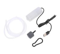 Pompe à Oxygène USB Mini pour Aquarium, Plastique Blanc, 1 Set | Fish Tank, Élevage de Poissons, Format Portable, Alimentation Usb, Accessoires Inclus