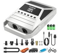 Pompe à pagaie électrique portable de 50 psi, pompe à pagaie, 10 000 mAh, pompe à double étape, arrêt et dégonflage automatiques pour planche à pagaie/voiture/kayak/moto/vélo