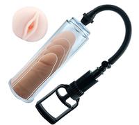 Pompe à pénis masturbateur 21 cm avec manchon vagin 8 cm diamètre 5,5 cm pompe à vide médicale pour hommes extension pénis érection ferme agrandisseur sextoy masculin FOPS P02-10