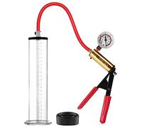 Pompe à pénis, pompe à pénis sous vide pour l'agrandissement du pénis, pompe avec poignée en ciseaux et manomètre, aide à l'extension de l'érection(12 * 2.5in)