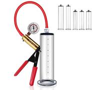 Pompe à pénis, pompe à pénis sous vide pour l'agrandissement du pénis, pompe avec poignée en ciseaux et manomètre, aide à l'extension de l'érection(12 * 2.25in)