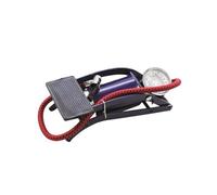 Pompe à Pied avec Jauge & Adaptateur Voiture Vélo Bicyclette Ballons de Football Matelas Pneus Moto