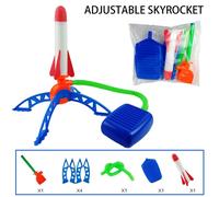 Pompe À Pied De Fusée D'extérieur Pour Enfants,Pressage D'air En Plein Air,Combinaison De Fusée,Sauts,Jeu De Lanceur De Fusée Alimenté Par Air,Jouet Pour Enfants,Cadeaux - Type 1set