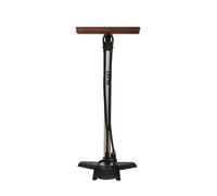 Zéfal Pompe à pied Profil Max FP65 Z‑Turn – Manomètre digital, Manche bois – Noir/Argent