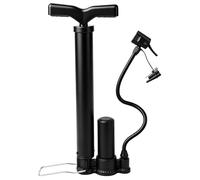 Pompe à Pied Portable 140 PSI pour Vélo Pompe Vélo Haute Pression Gonfleur Velo avec Tête Réversible Presta Schrader pour VTT Route Ballon