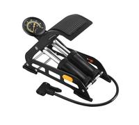 Pompe à pied portable pour vélo - Pour ballons de sport, voiture, moto, cadran noir
